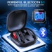 Donerton Wireless Earbuds, Bluetooth 5.1 Sport Headphones, 10Hours Single Playtime Earhooks Headset, Wireless Earphone 6D Stereo HiFi Sound Noise Cancelling for Working/Travel/Gym, Black Red Donerton Wireless Earbuds, Bluetooth 5.1 Sport Headphones, 10Hours Single Playtime Earhooks Headset, Wireless Earphone 6D Stereo HiFi Sound Noise Cancelling for Working/Travel/Gym, Black Red