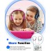 KVIDIO Kids Headphones with Mic, Foldable Wired Child Headphones with Safe Volume Limited 85dB/94dB and HD Sound Sharing Fundtion, Durable Pink Headsets for Girls,iPad,PC,Cellphone,Online Class KVIDIO Kids Headphones with Mic, Foldable Wired Child Headphones with Safe Volume Limited 85dB/94dB and HD Sound Sharing Fundtion, Durable Pink Headsets for Girls,iPad,PC,Cellphone,Online Class