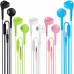 Earbuds Headphones with Microphone Pack of 5, Noise Isolating Wired Earbuds, Earphones with Powerful Heavy Bass Stereo, Compatible with Android, iPhone, iPad, Laptops, MP3 and Most 3.5mm Interface Earbuds Headphones with Microphone Pack of 5, Noise Isolating Wired Earbuds, Earphones with Powerful Heavy Bass Stereo, Compatible with Android, iPhone, iPad, Laptops, MP3 and Most 3.5mm Interface